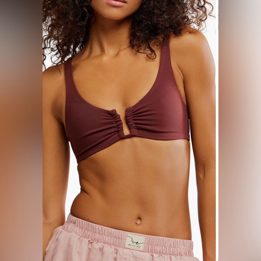 Ahead of the curve scoop bralette NWOT bittersweet